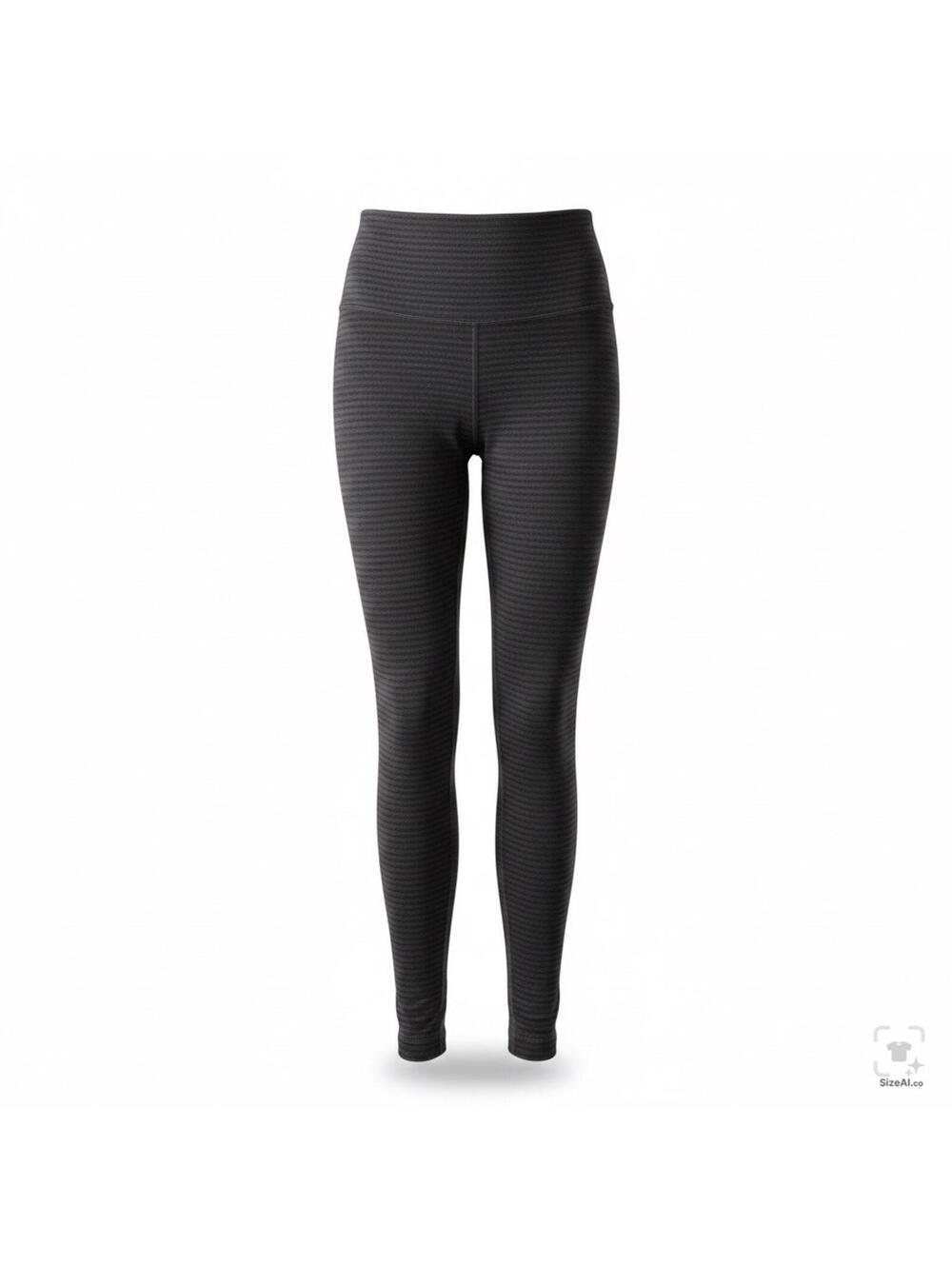Lululemon Striped Athletic Leggings Black Size 4